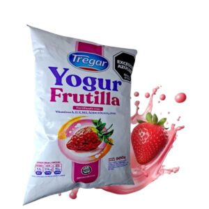 Yogurt 1L Sachet Tregar FRUTILLA